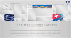 Desktop Screenshot of citizenshipinvest.com