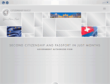 Tablet Screenshot of citizenshipinvest.com